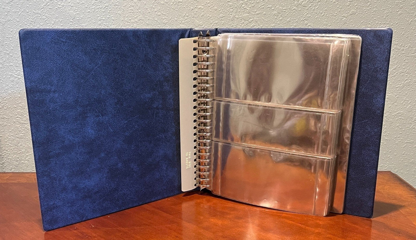 22 Ring Binder for Stamp Collecting with Protective Sheets ZAYIX
