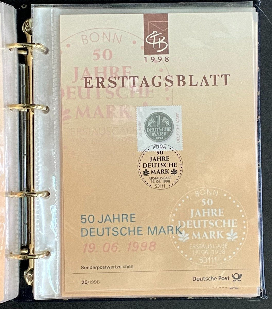 German First day Covers Collection Album 45 Covers FDC 1998 ZAYIX