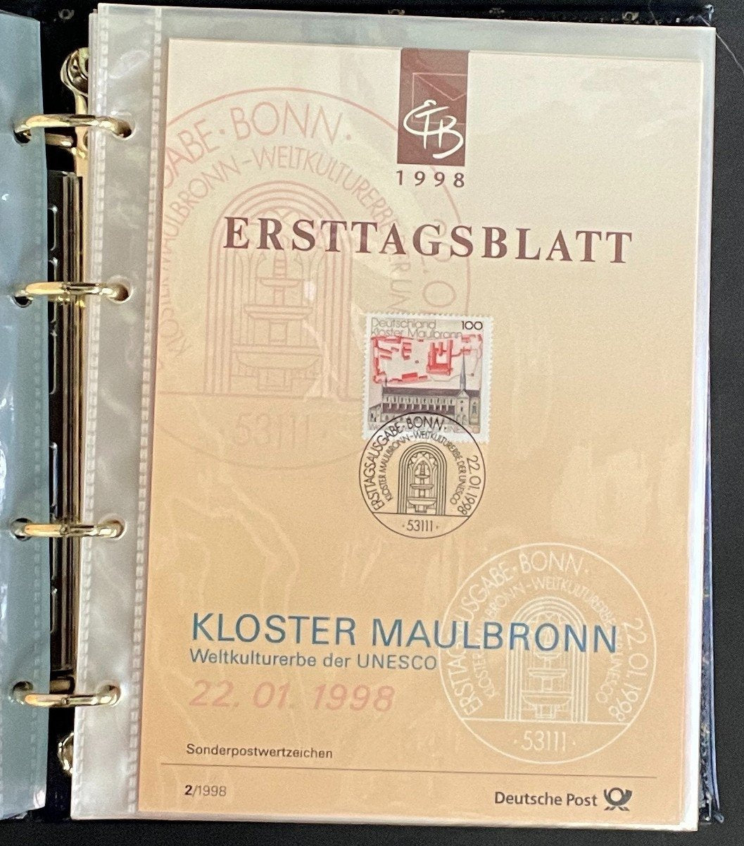 German First day Covers Collection Album 45 Covers FDC 1998 ZAYIX
