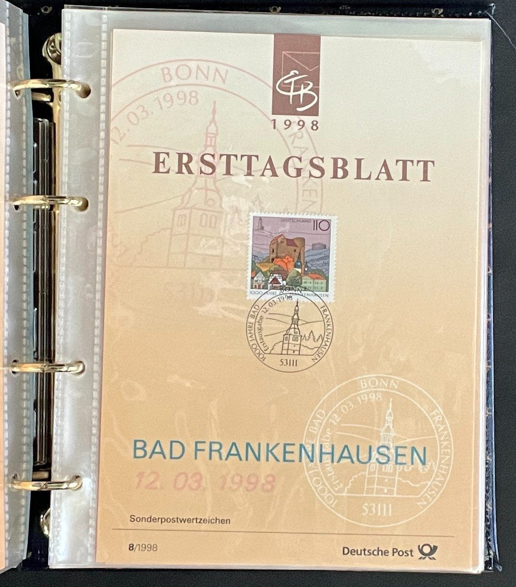 German First day Covers Collection Album 45 Covers FDC 1998 ZAYIX