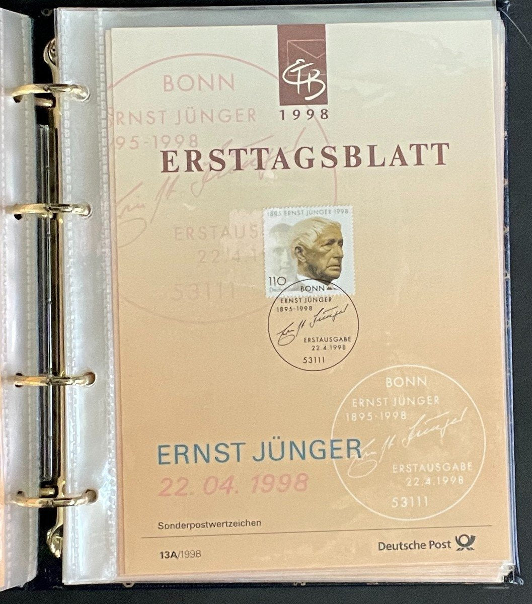 German First day Covers Collection Album 45 Covers FDC 1998 ZAYIX