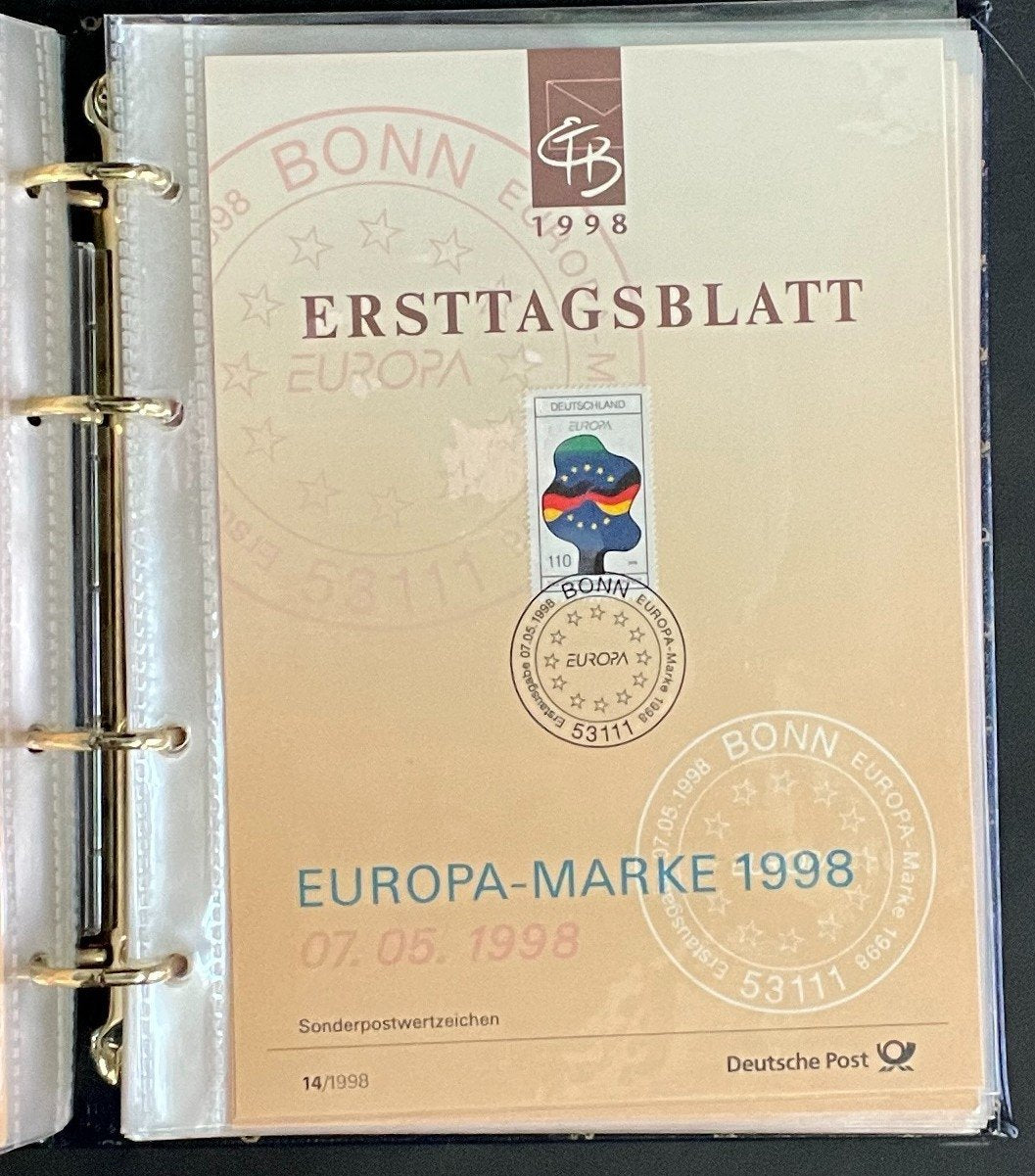 German First day Covers Collection Album 45 Covers FDC 1998 ZAYIX
