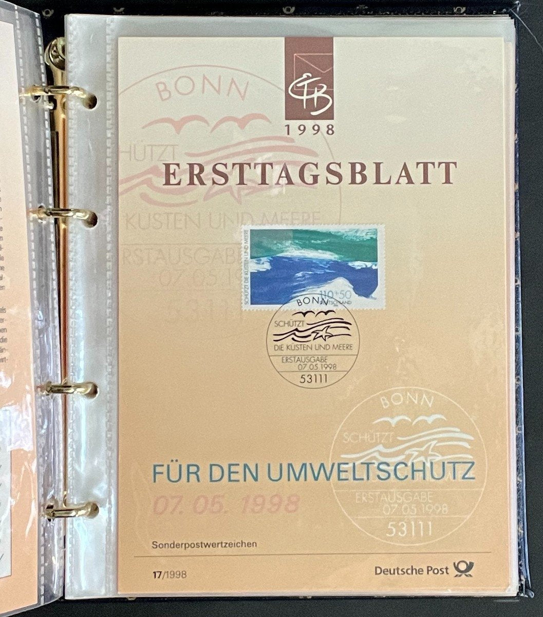 German First day Covers Collection Album 45 Covers FDC 1998 ZAYIX