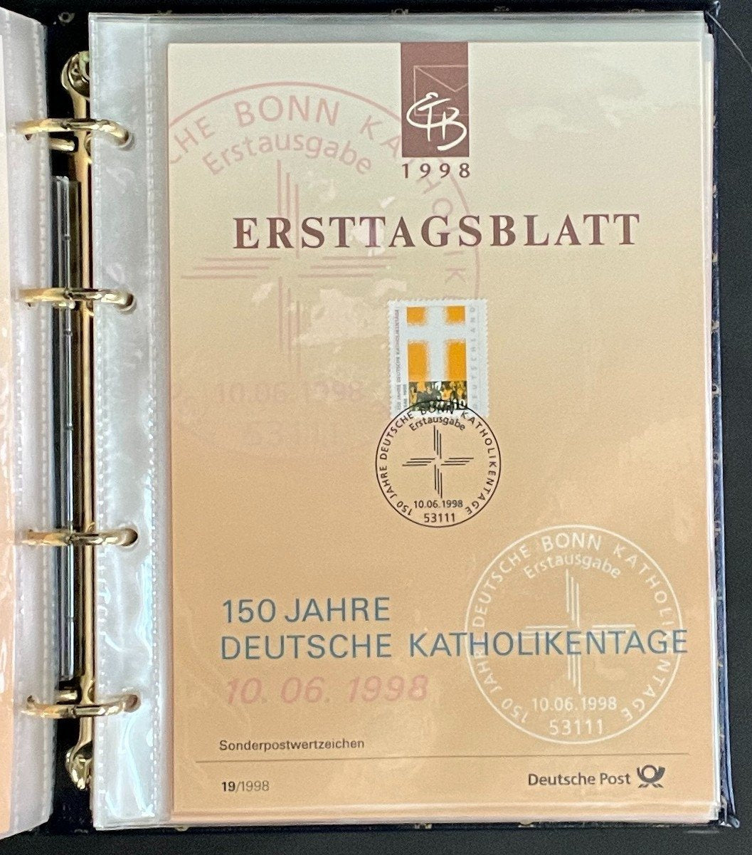 German First day Covers Collection Album 45 Covers FDC 1998 ZAYIX