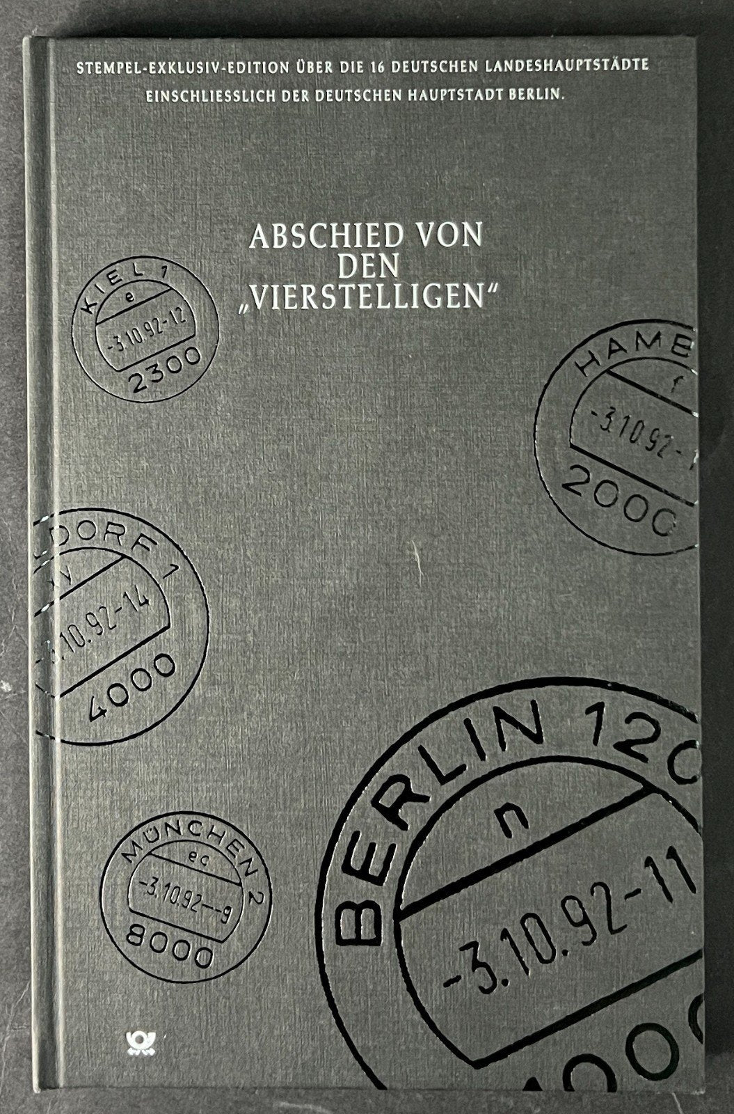 Abschied Von Den Vierstelligen Stamp Book 16 German Cities 1992 ZAYIX