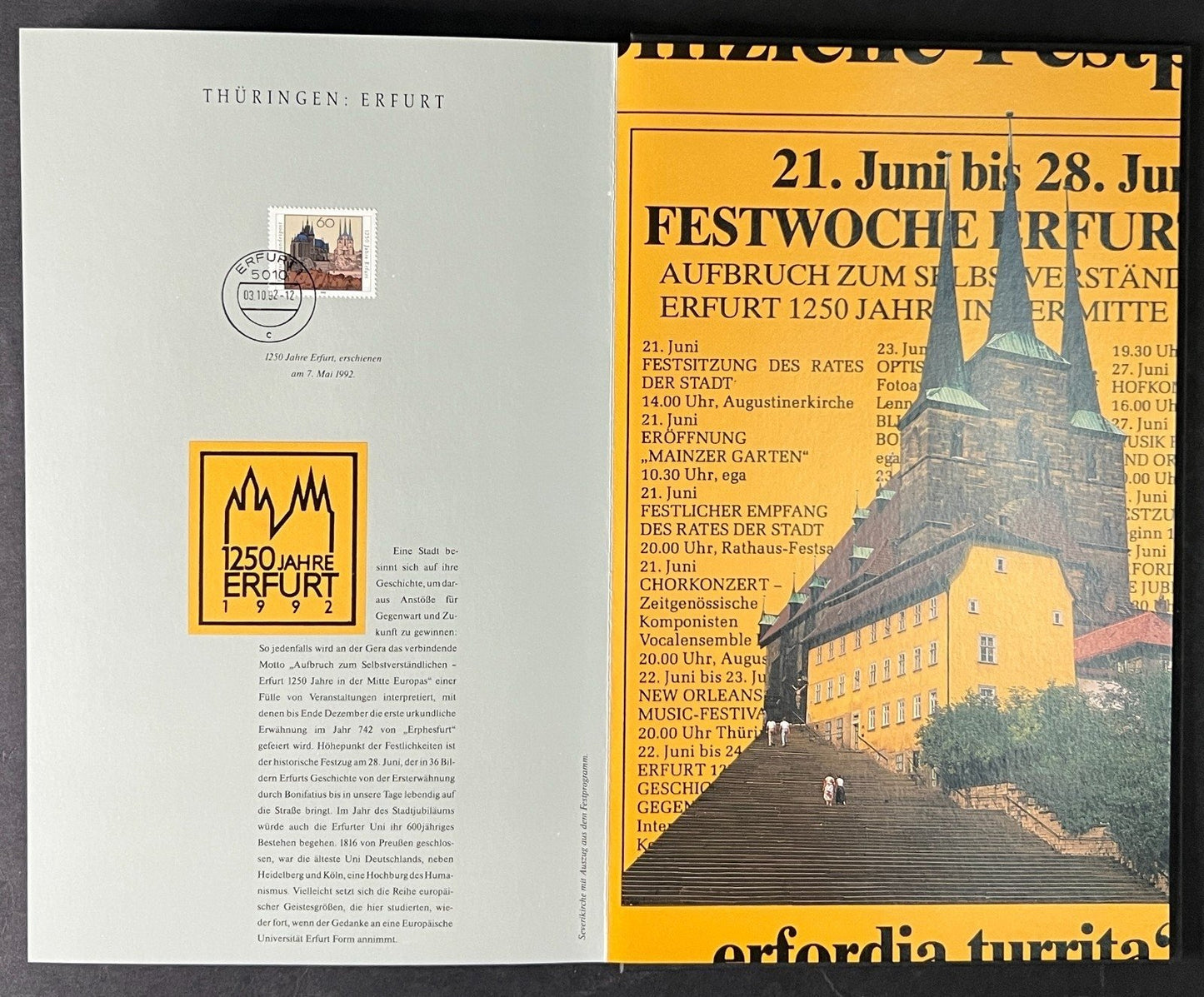 Abschied Von Den Vierstelligen Stamp Book 16 German Cities 1992 ZAYIX