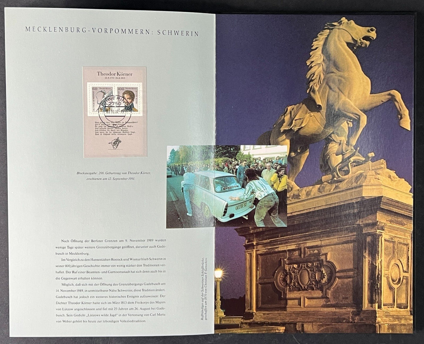 Abschied Von Den Vierstelligen Stamp Book 16 German Cities 1992 ZAYIX