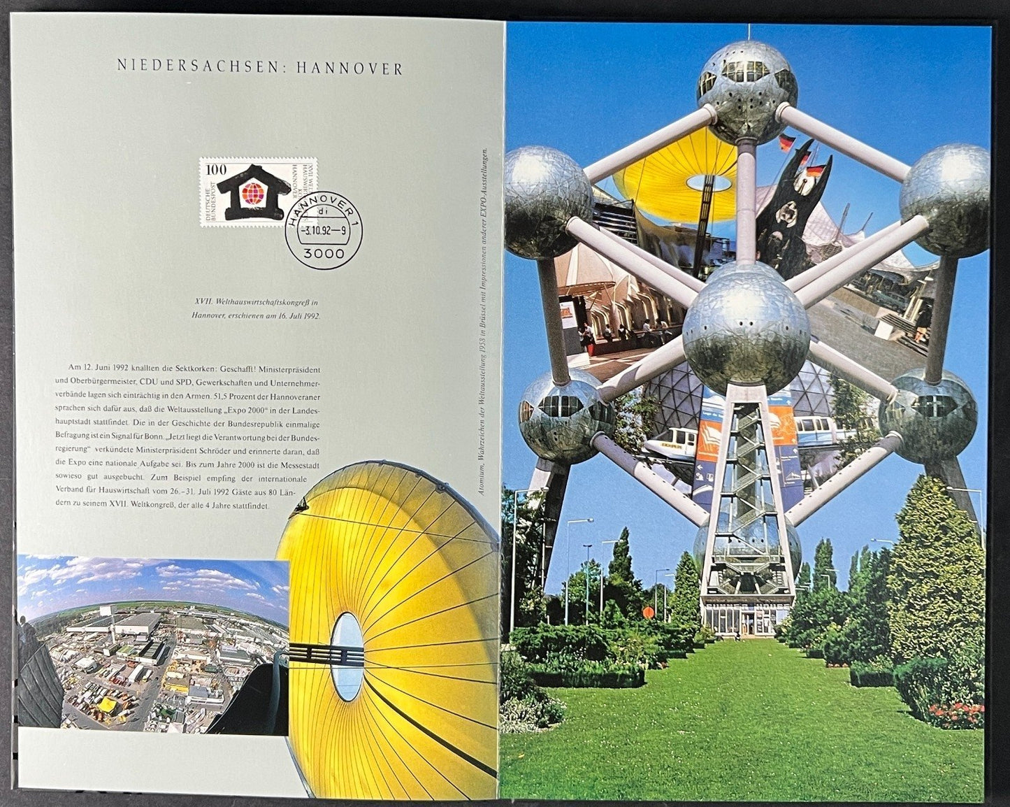 Abschied Von Den Vierstelligen Stamp Book 16 German Cities 1992 ZAYIX