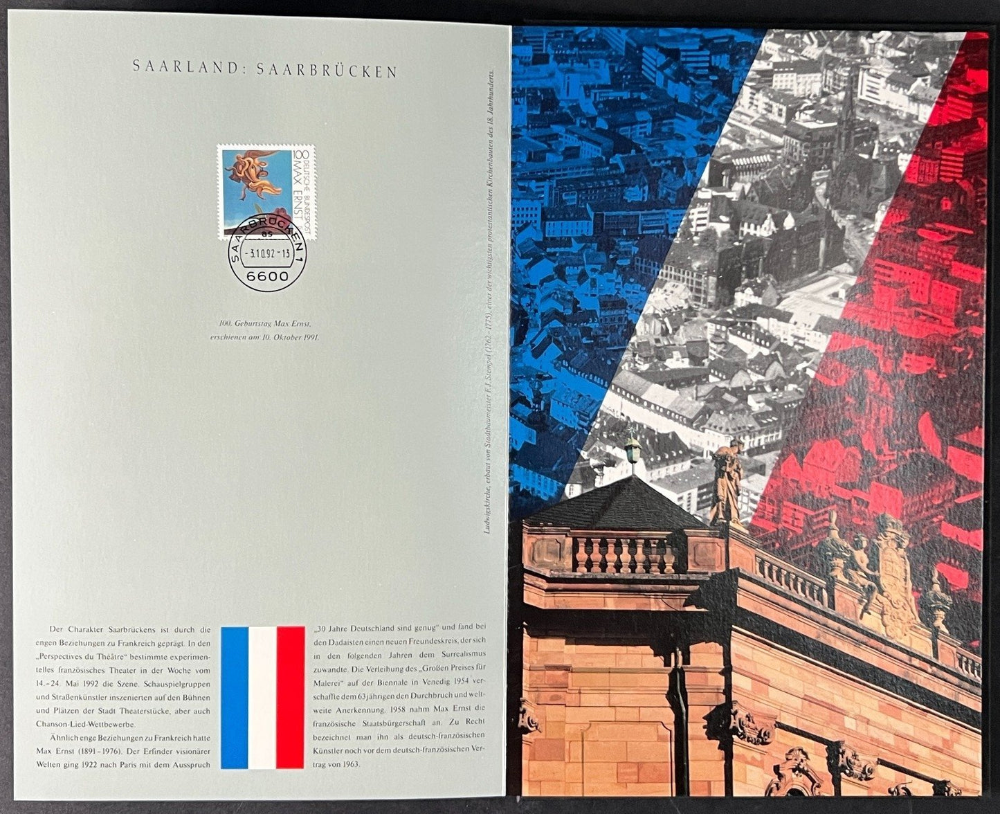 Abschied Von Den Vierstelligen Stamp Book 16 German Cities 1992 ZAYIX