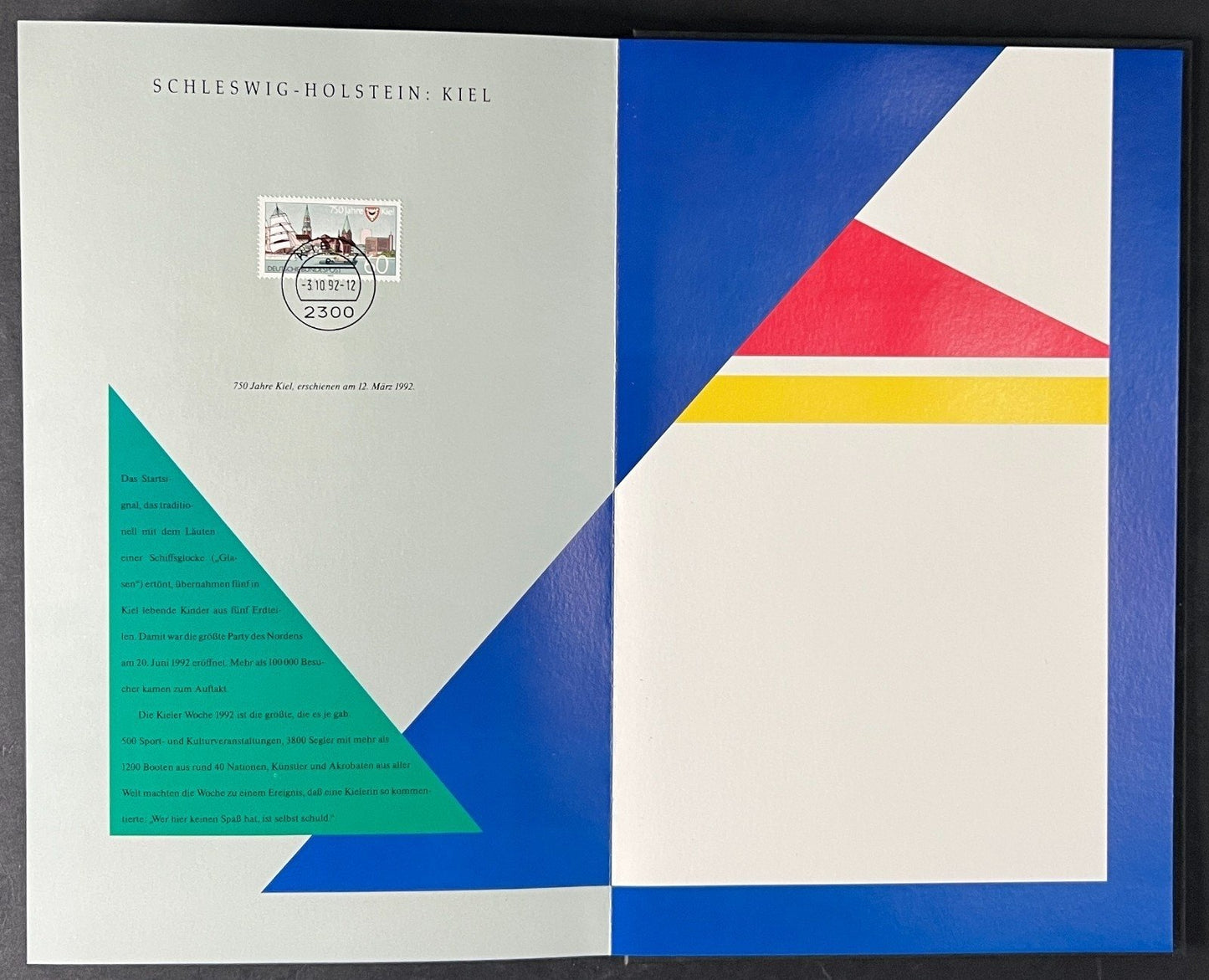 Abschied Von Den Vierstelligen Stamp Book 16 German Cities 1992 ZAYIX