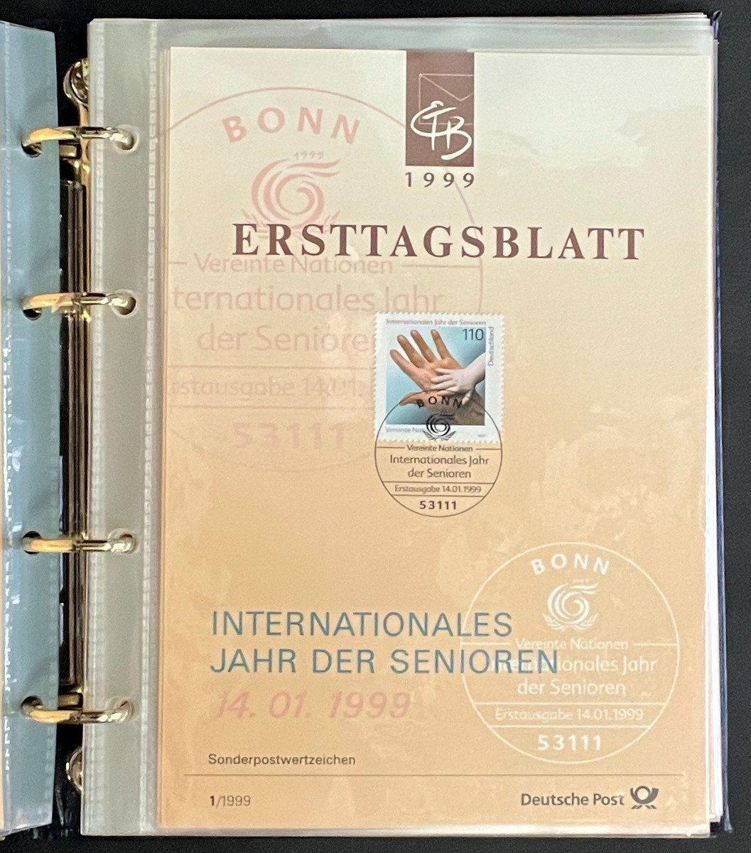 German First day Covers Collection Deutsche Post Album 41 Covers FDC 1999 ZAYIX