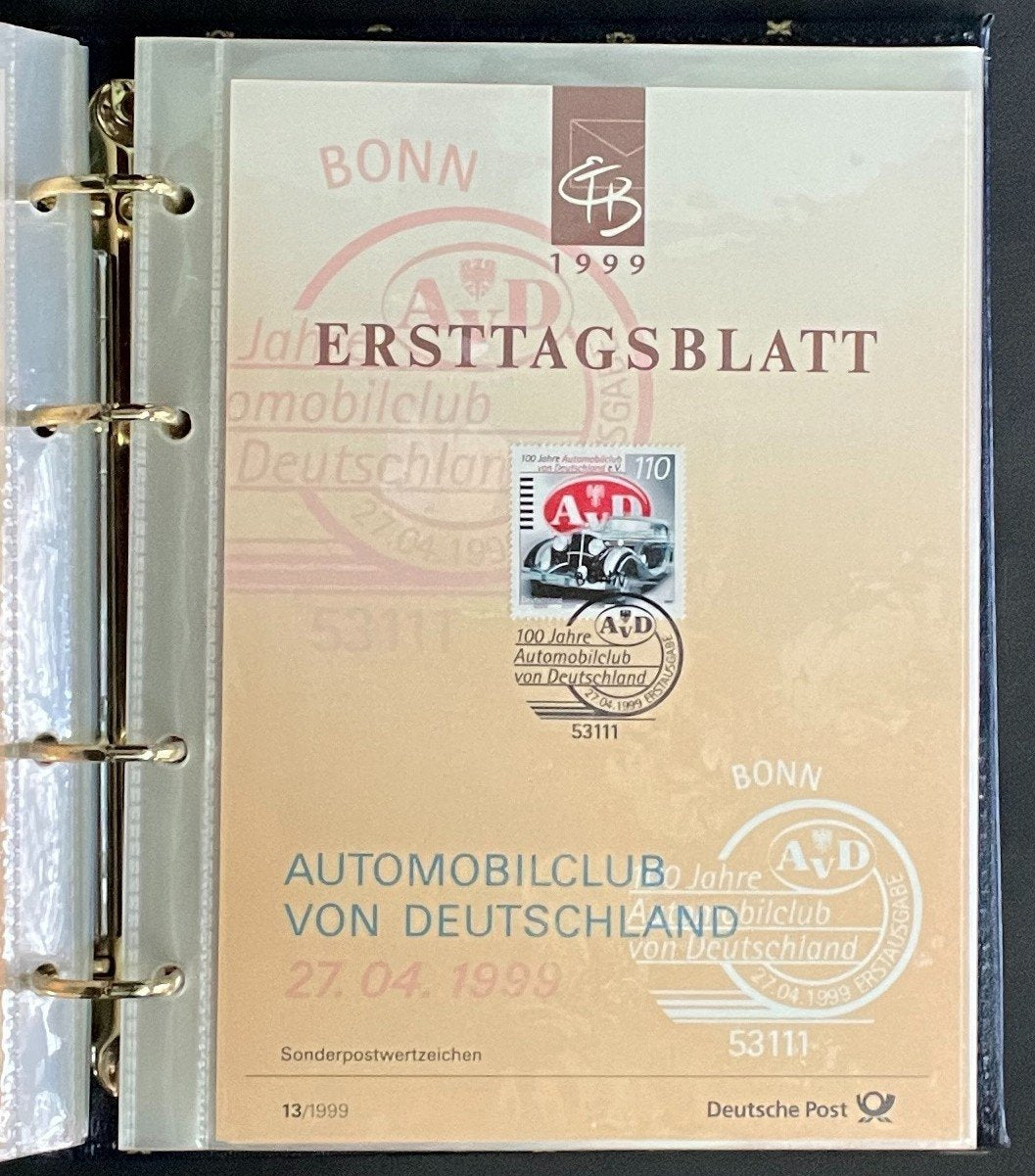 German First day Covers Collection Deutsche Post Album 41 Covers FDC 1999 ZAYIX