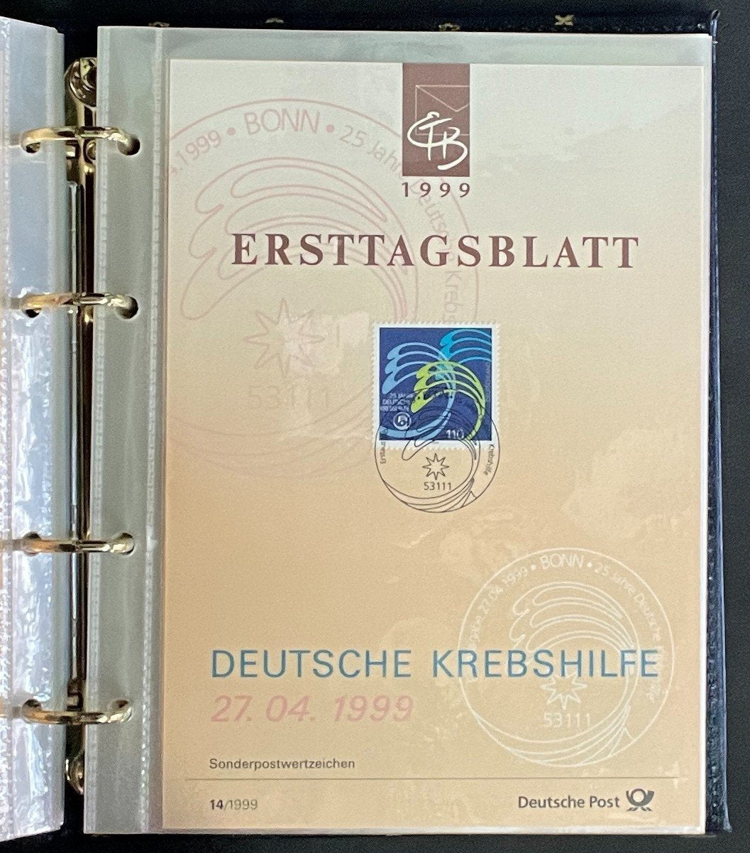 German First day Covers Collection Deutsche Post Album 41 Covers FDC 1999 ZAYIX