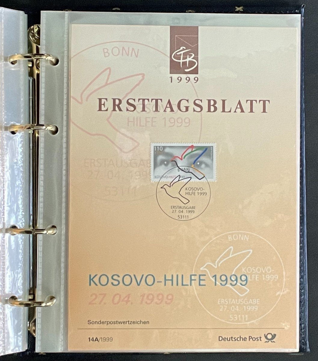 German First day Covers Collection Deutsche Post Album 41 Covers FDC 1999 ZAYIX