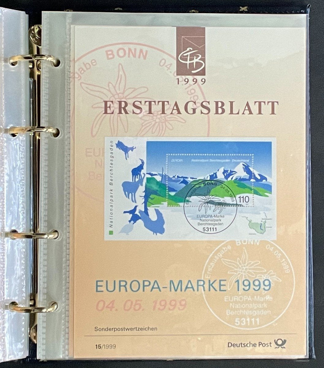 German First day Covers Collection Deutsche Post Album 41 Covers FDC 1999 ZAYIX