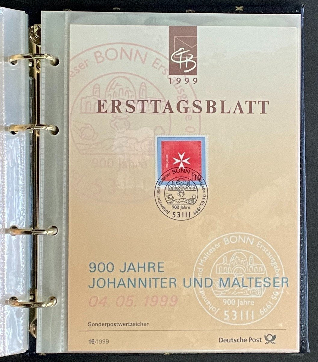 German First day Covers Collection Deutsche Post Album 41 Covers FDC 1999 ZAYIX