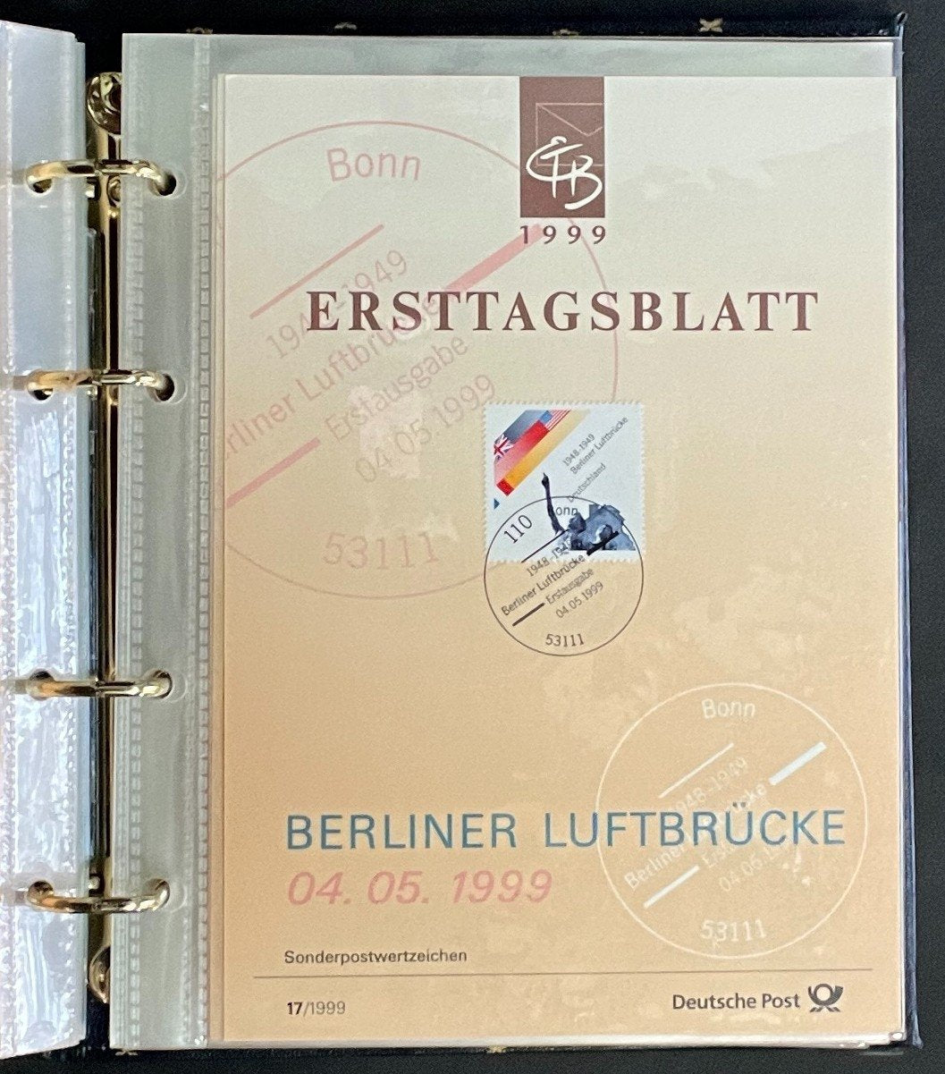 German First day Covers Collection Deutsche Post Album 41 Covers FDC 1999 ZAYIX