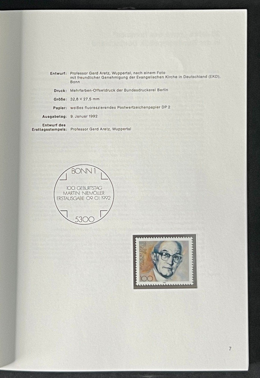 German Federal Postage Stamp Book Deutschen Bundespost 1992 ZAYIX