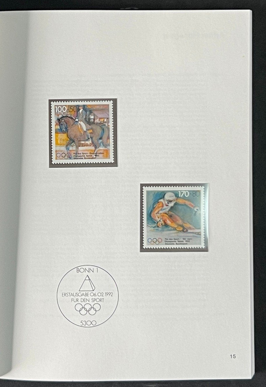 German Federal Postage Stamp Book Deutschen Bundespost 1992 ZAYIX