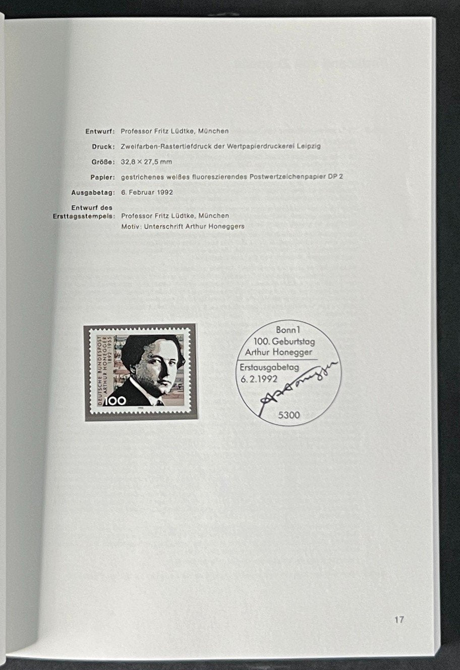 German Federal Postage Stamp Book Deutschen Bundespost 1992 ZAYIX
