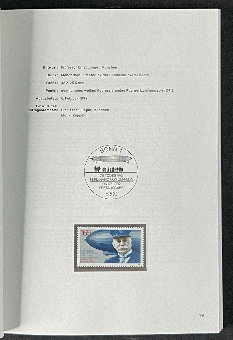 German Federal Postage Stamp Book Deutschen Bundespost 1992 ZAYIX