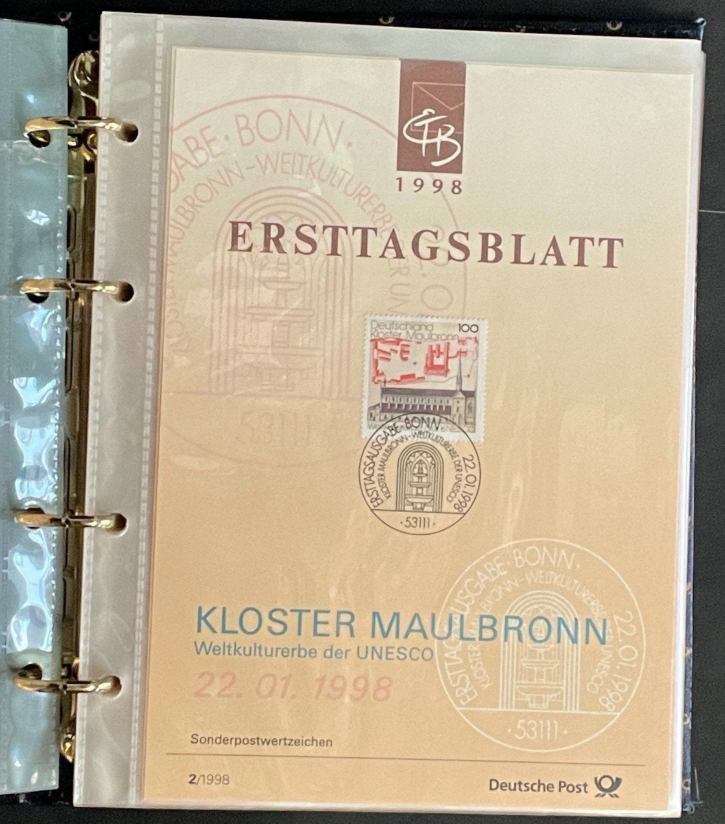 German First day Covers Collection Album 35 Covers FDC 1998 ZAYIX
