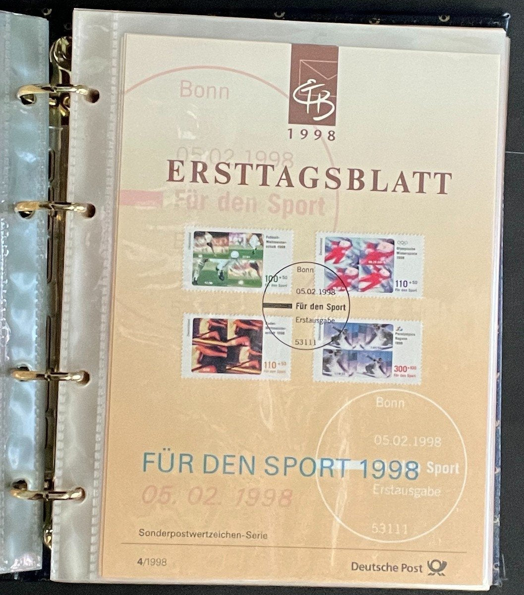 German First day Covers Collection Album 35 Covers FDC 1998 ZAYIX