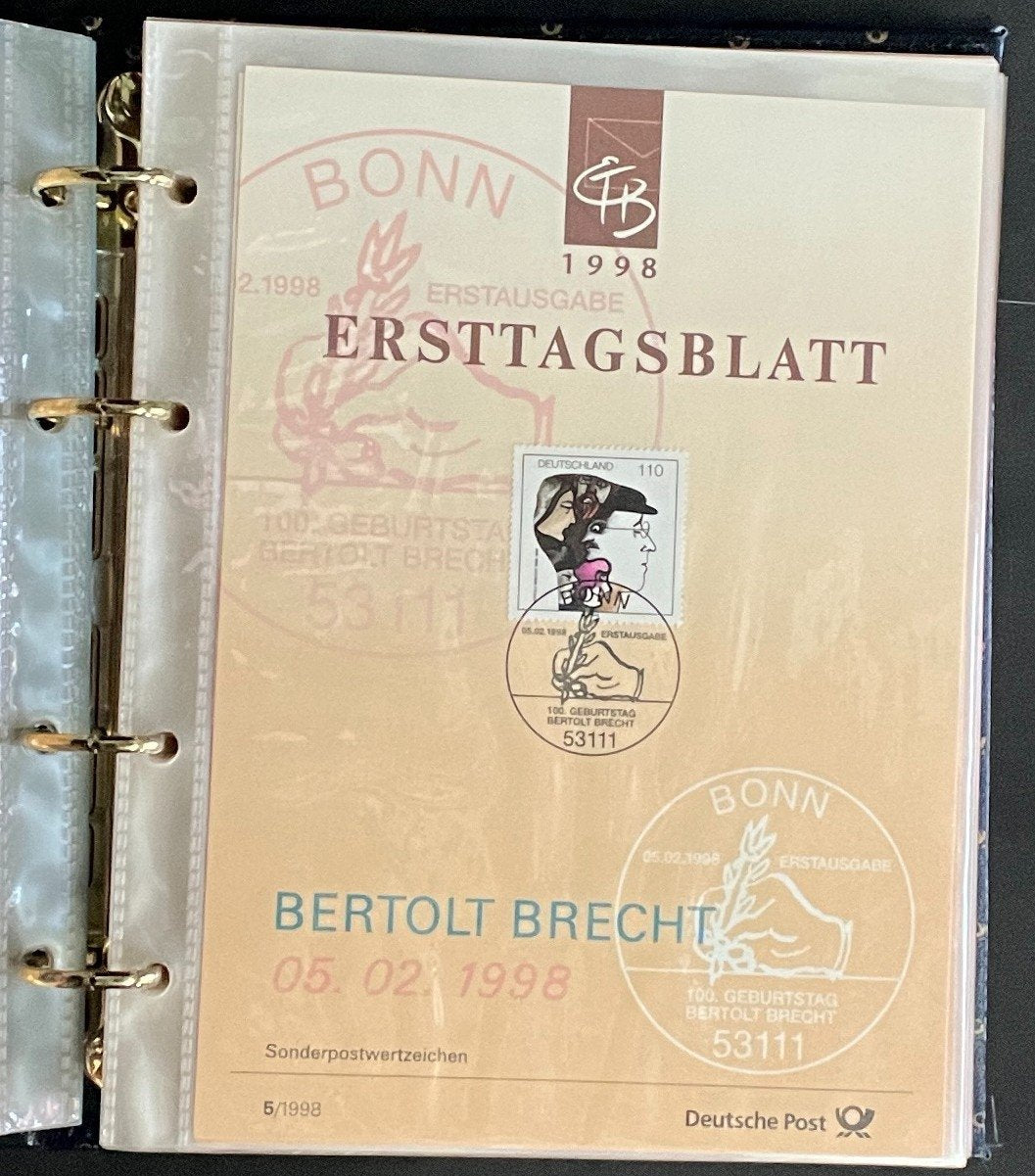 German First day Covers Collection Album 35 Covers FDC 1998 ZAYIX