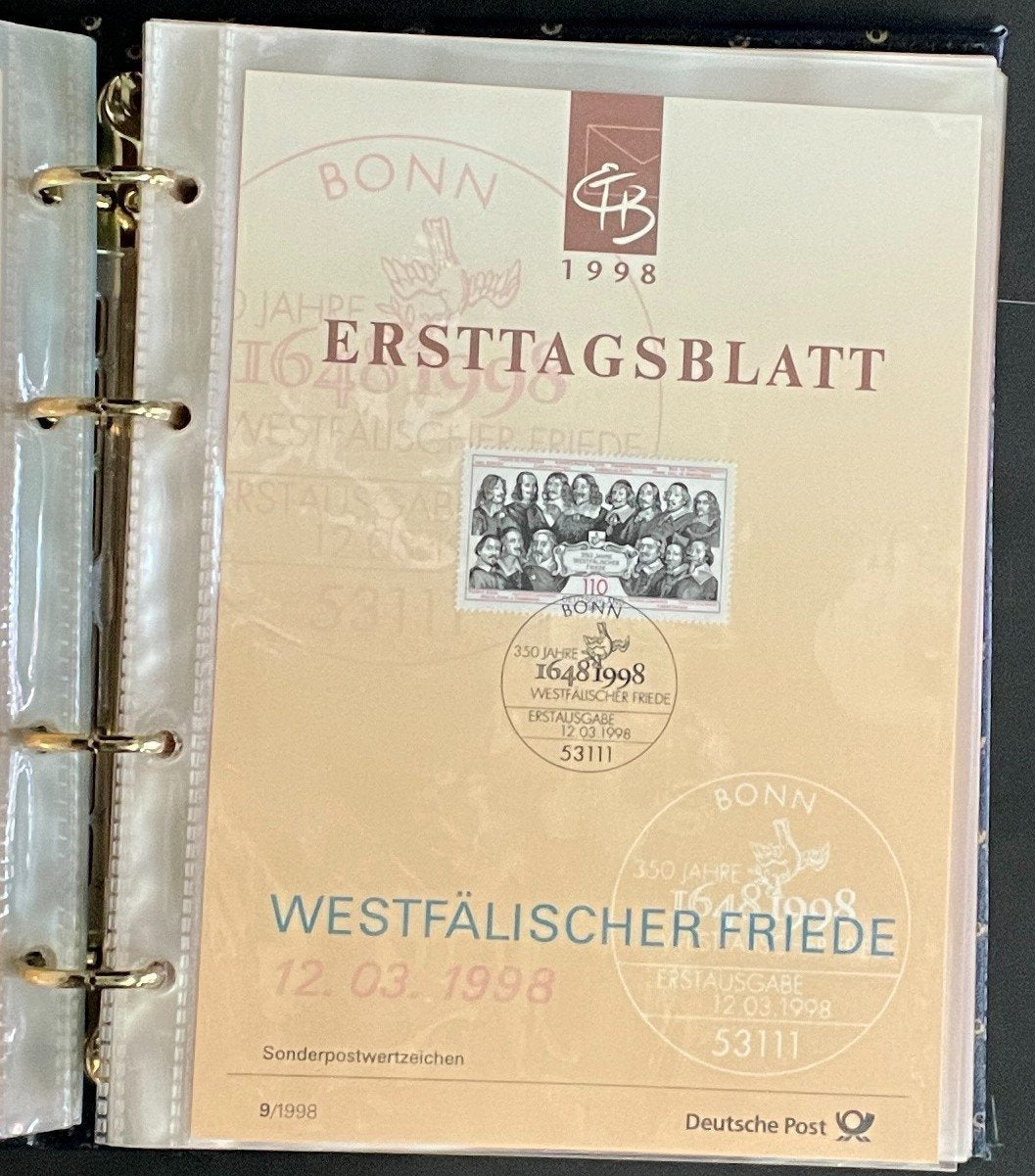German First day Covers Collection Album 35 Covers FDC 1998 ZAYIX