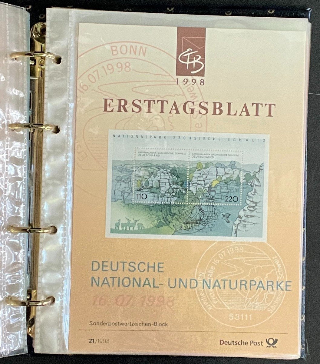German First day Covers Collection Album 35 Covers FDC 1998 ZAYIX