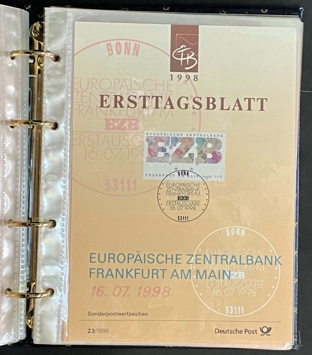 German First day Covers Collection Album 35 Covers FDC 1998 ZAYIX