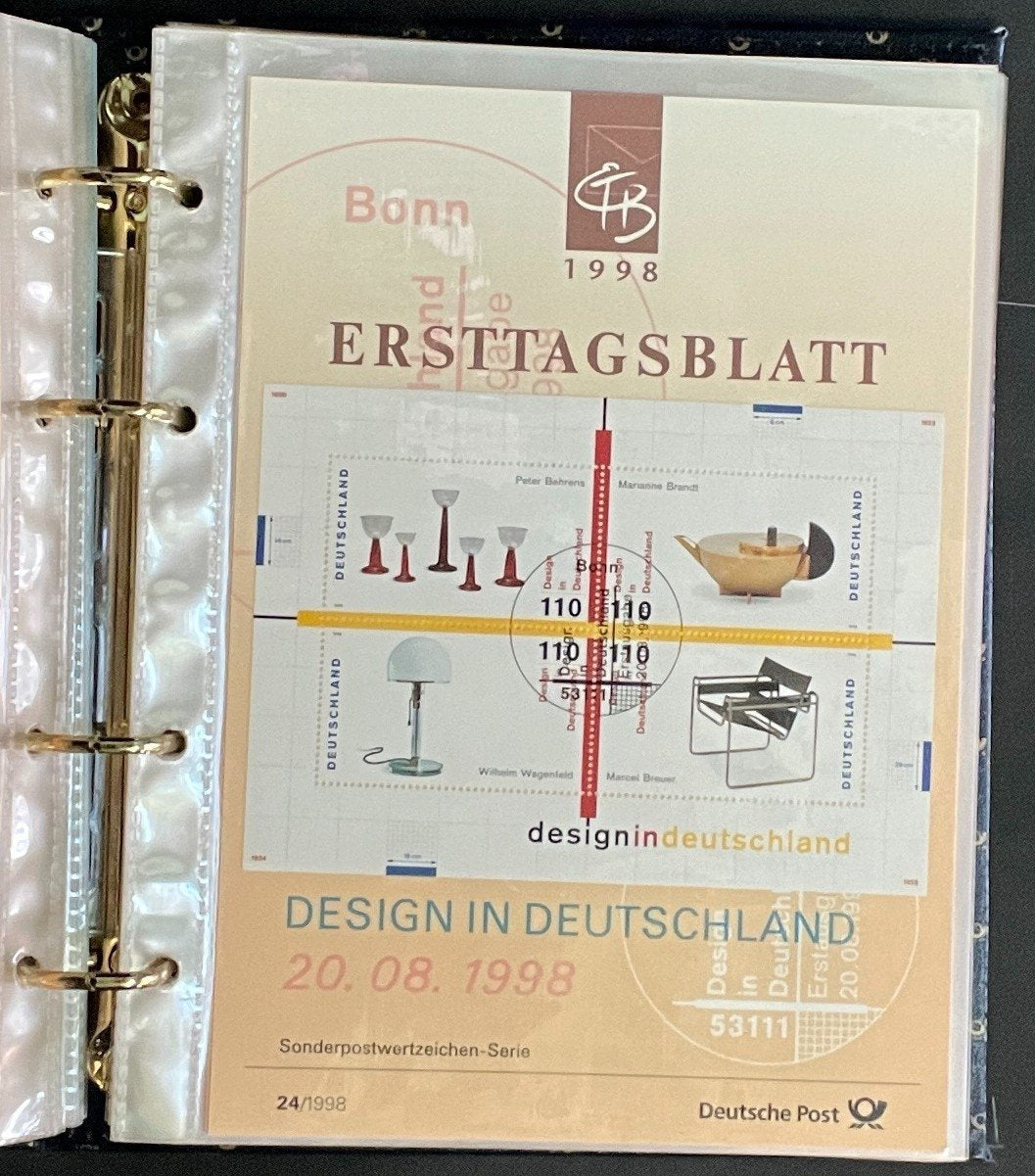 German First day Covers Collection Album 35 Covers FDC 1998 ZAYIX