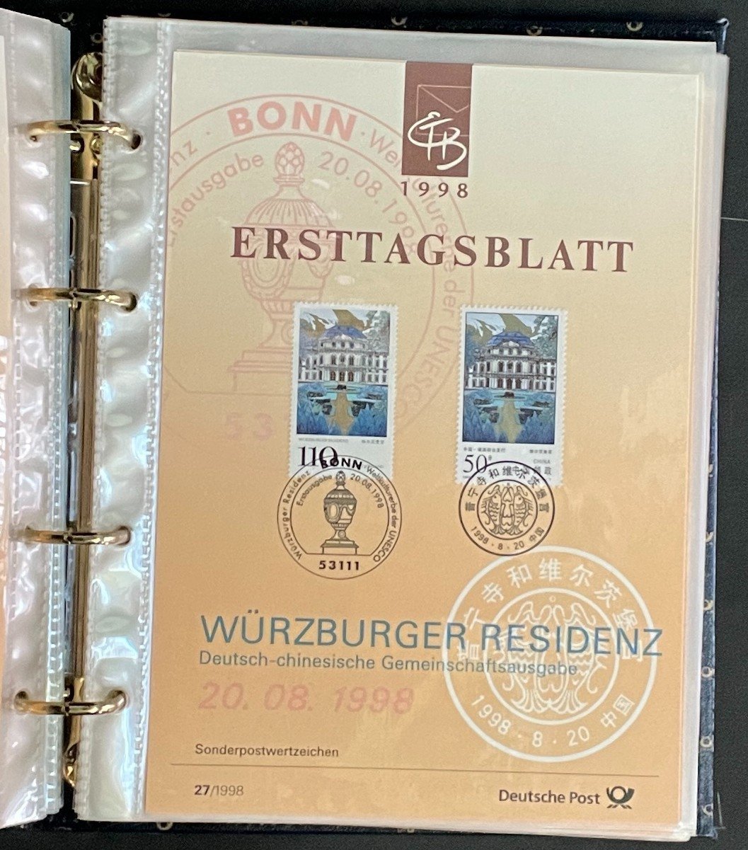 German First day Covers Collection Album 35 Covers FDC 1998 ZAYIX
