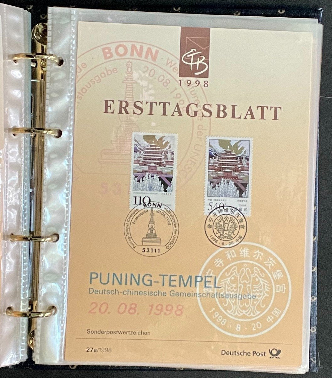 German First day Covers Collection Album 35 Covers FDC 1998 ZAYIX