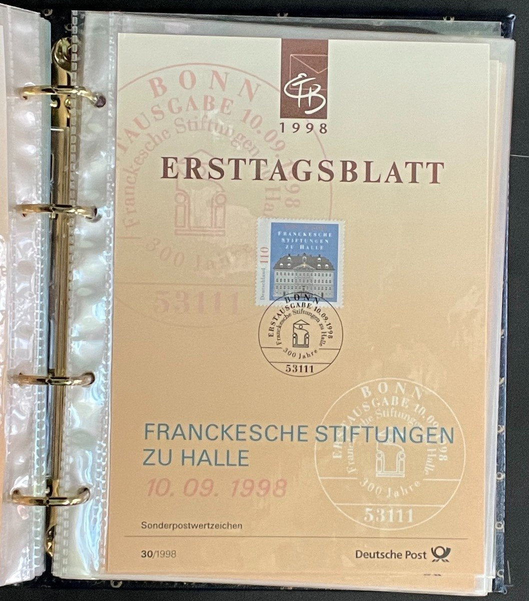 German First day Covers Collection Album 35 Covers FDC 1998 ZAYIX