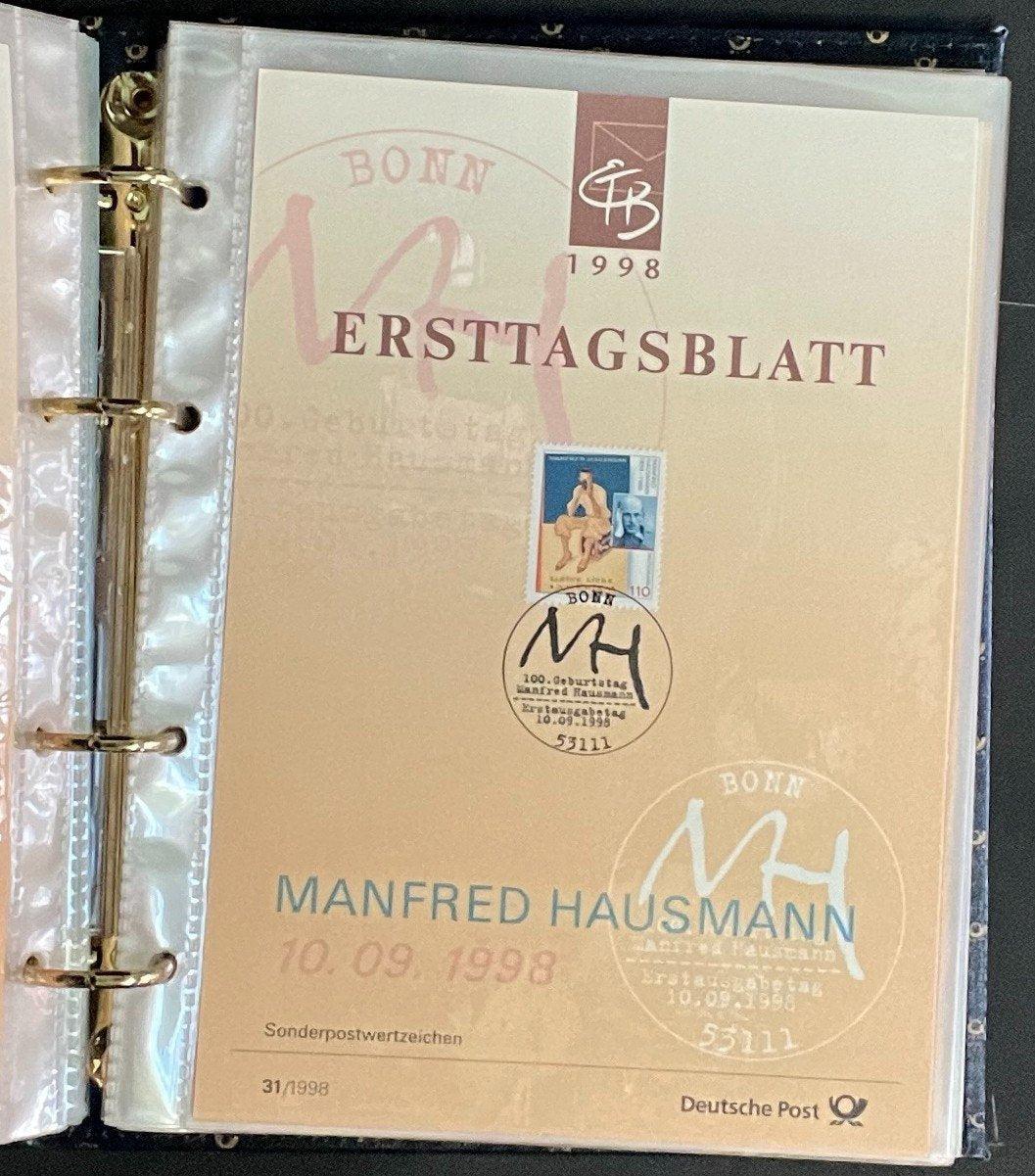 German First day Covers Collection Album 35 Covers FDC 1998 ZAYIX