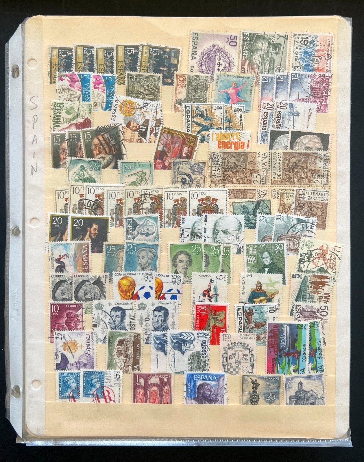 Spain Sweden Switzerland Uruguay Album 34 Stock Pages Thousands of Stamps ZAYIX