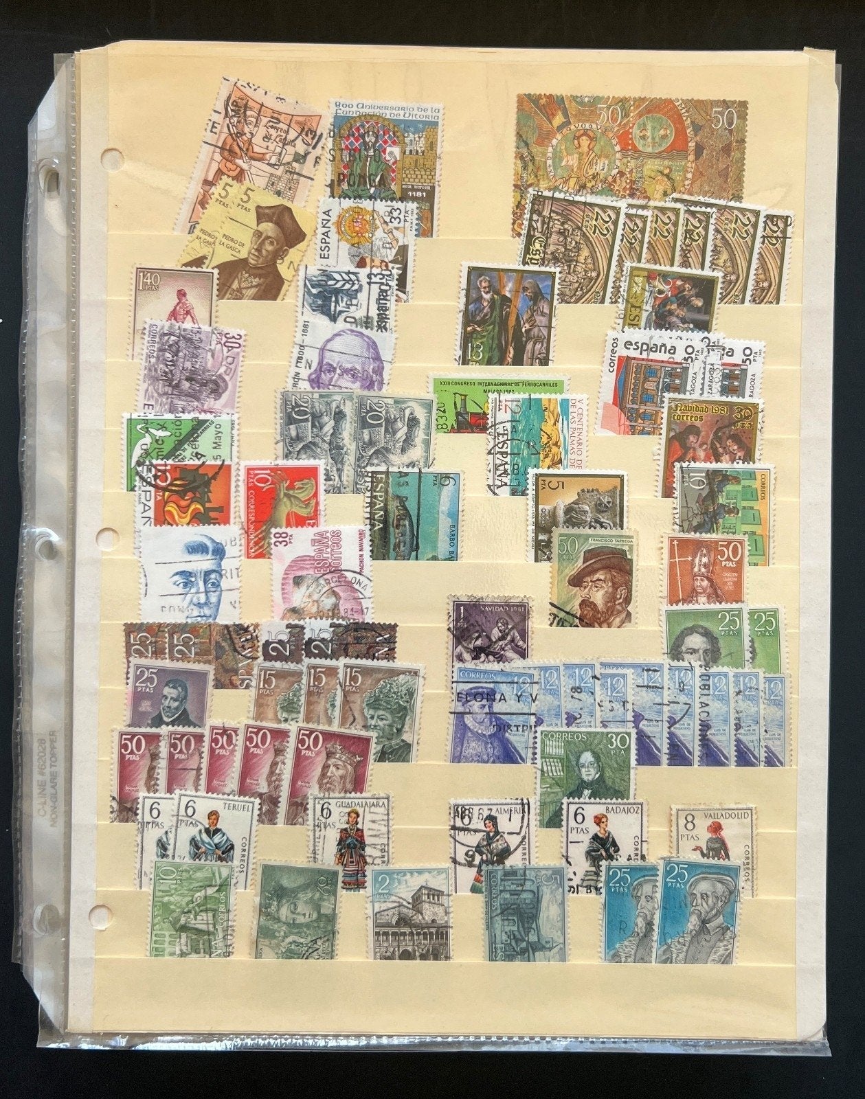Spain Sweden Switzerland Uruguay Album 34 Stock Pages Thousands of Stamps ZAYIX