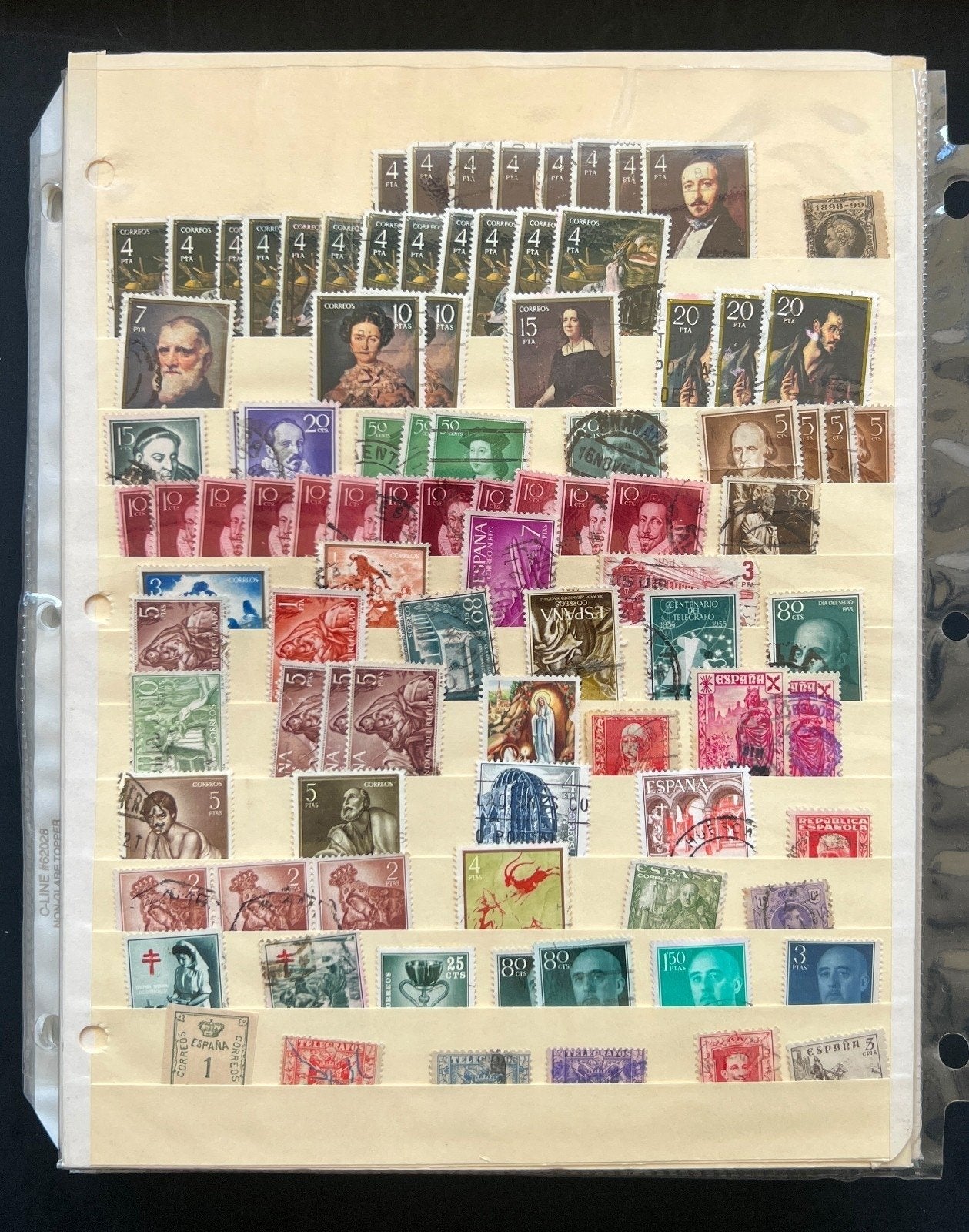 Spain Sweden Switzerland Uruguay Album 34 Stock Pages Thousands of Stamps ZAYIX