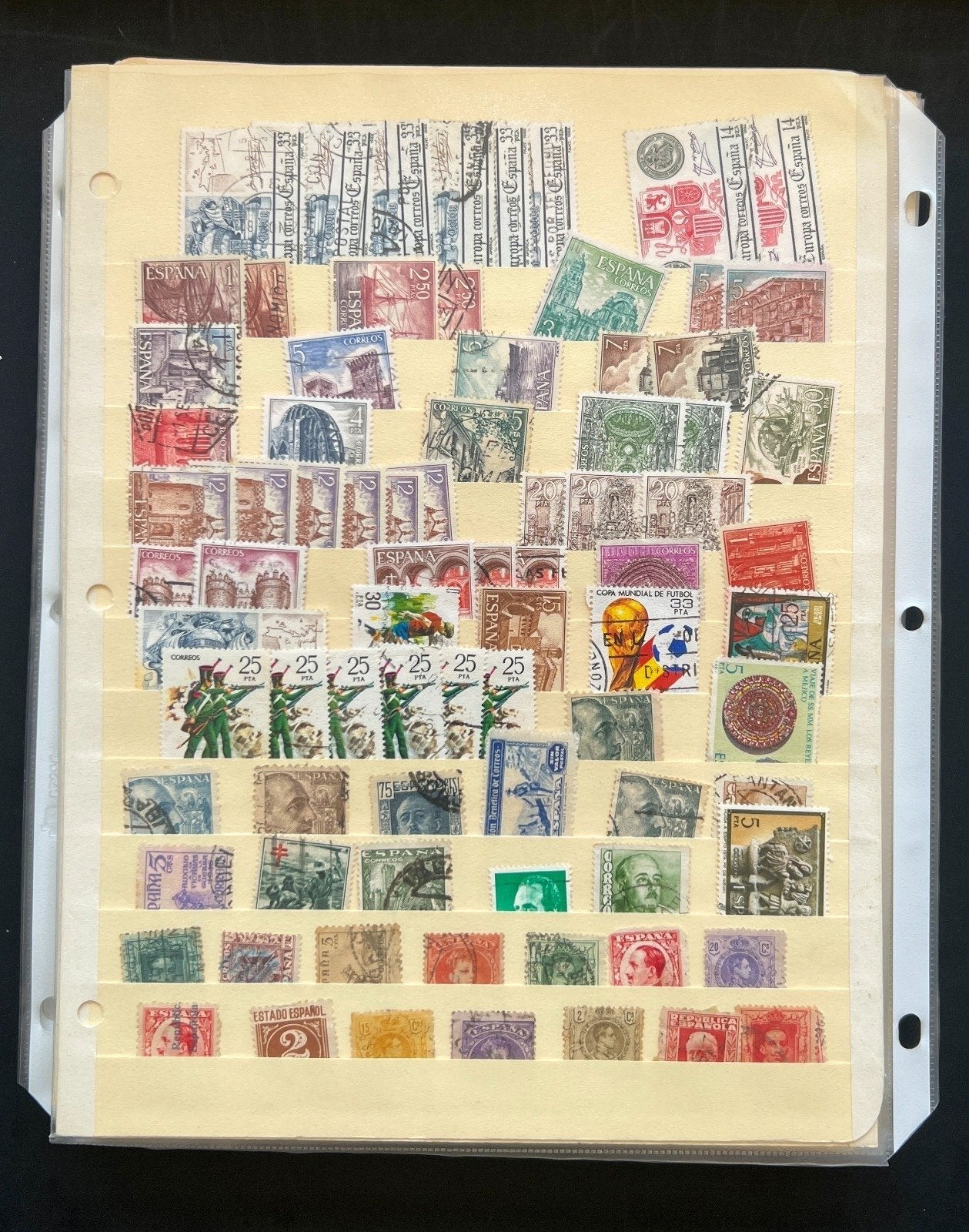Spain Sweden Switzerland Uruguay Album 34 Stock Pages Thousands of Stamps ZAYIX