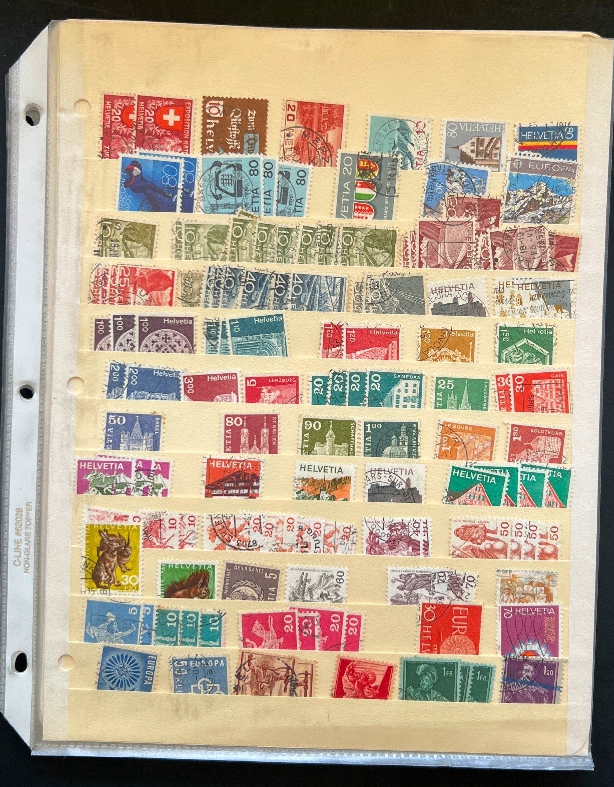 Spain Sweden Switzerland Uruguay Album 34 Stock Pages Thousands of Stamps ZAYIX
