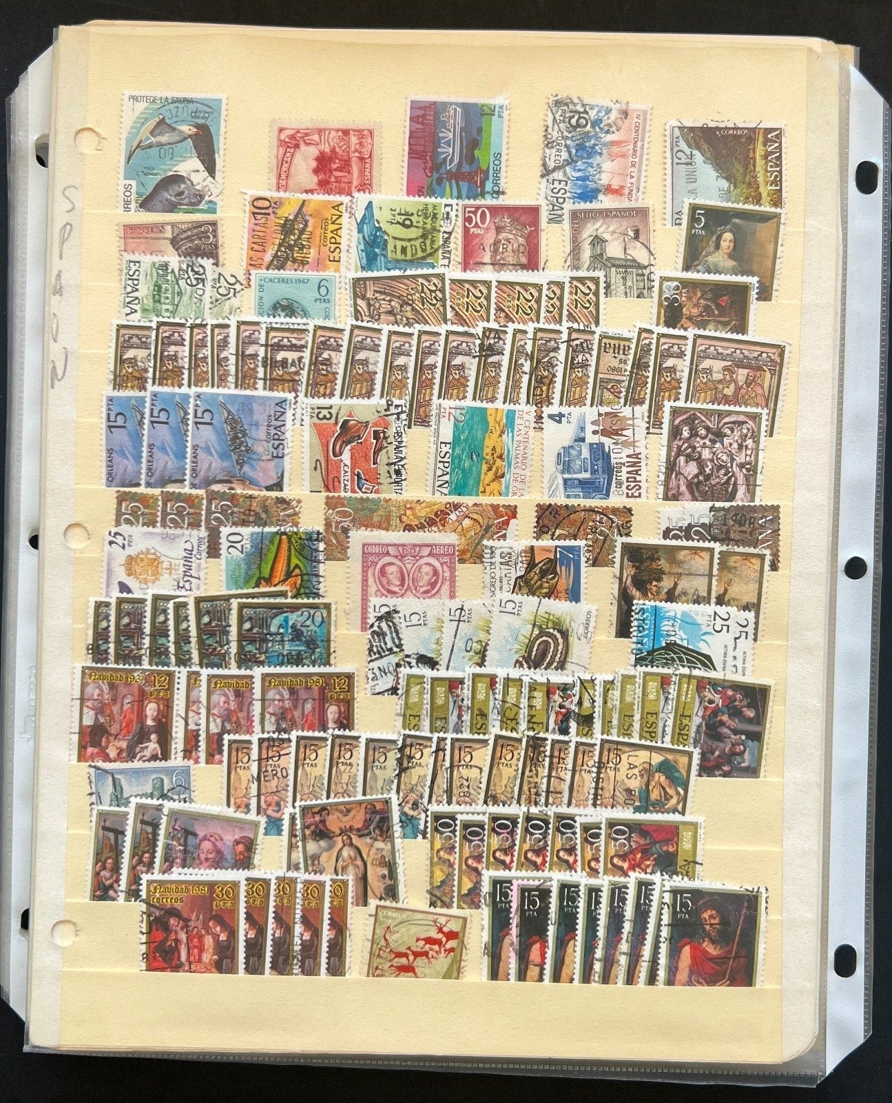 Spain Sweden Switzerland Uruguay Album 34 Stock Pages Thousands of Stamps ZAYIX