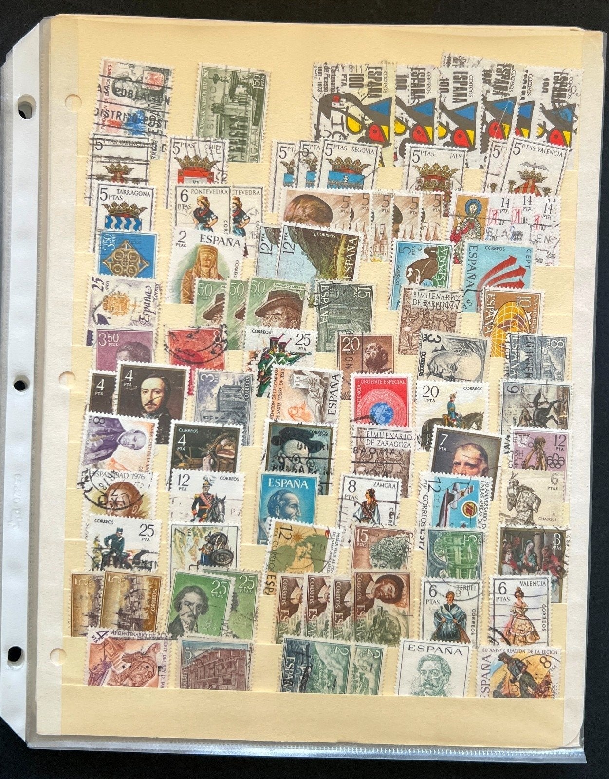 Spain Sweden Switzerland Uruguay Album 34 Stock Pages Thousands of Stamps ZAYIX