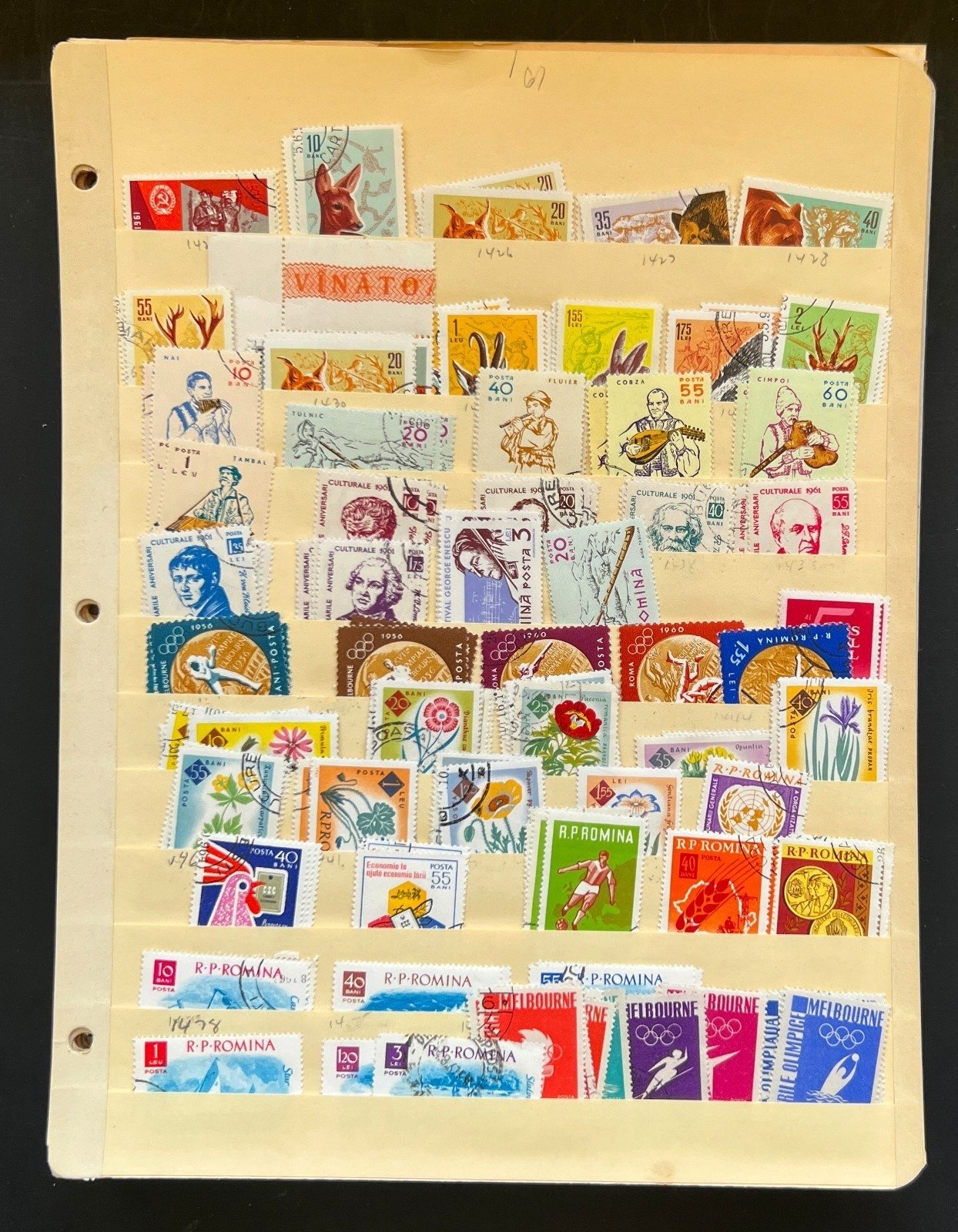 Romania Assorted Stamp Collection 34 Stock Pages Hundreds of Stamps Used ZAYIX