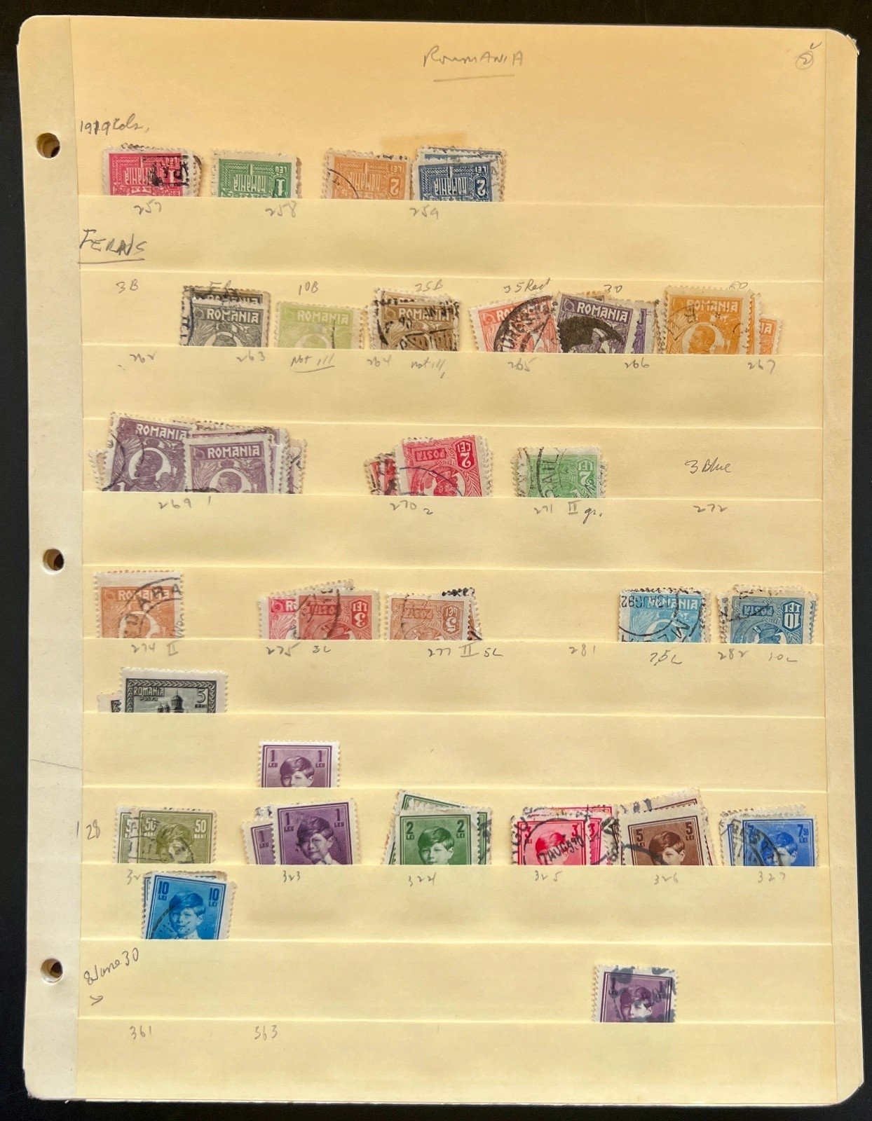 Romania Assorted Stamp Collection 34 Stock Pages Hundreds of Stamps Used ZAYIX