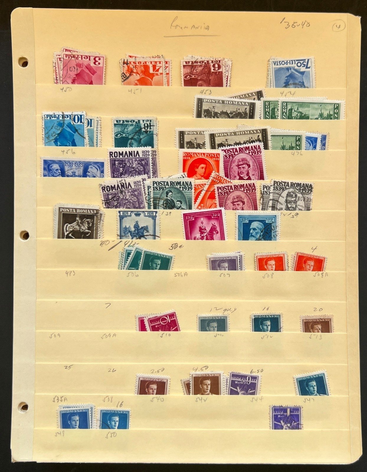 Romania Assorted Stamp Collection 34 Stock Pages Hundreds of Stamps Used ZAYIX