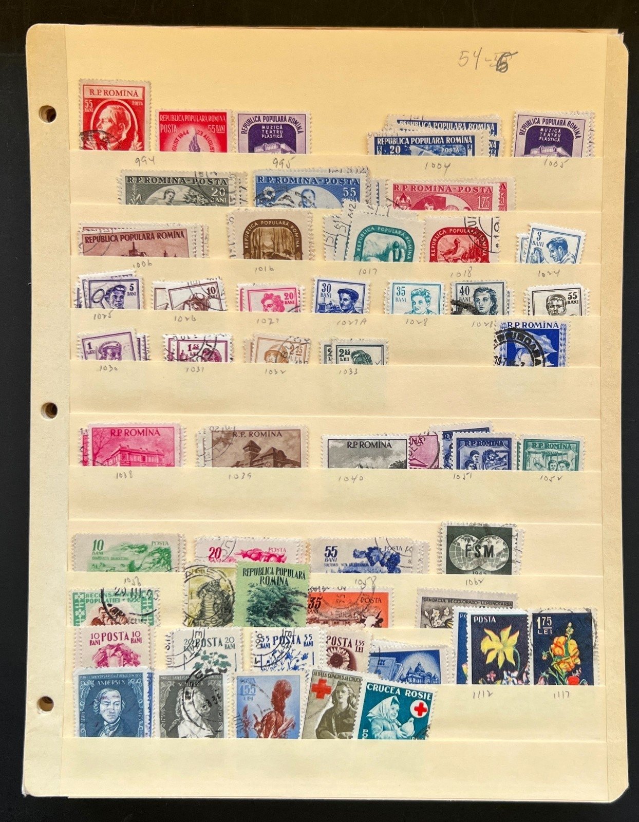 Romania Assorted Stamp Collection 34 Stock Pages Hundreds of Stamps Used ZAYIX
