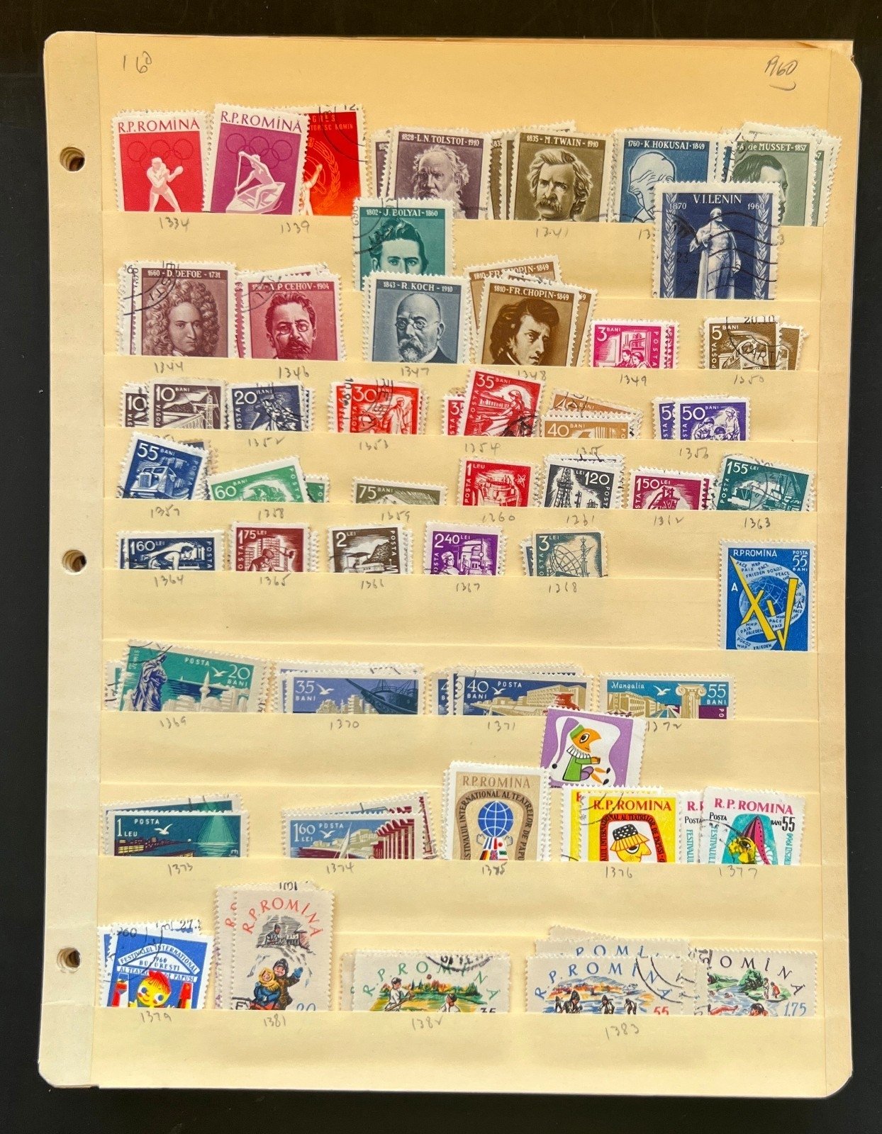Romania Assorted Stamp Collection 34 Stock Pages Hundreds of Stamps Used ZAYIX