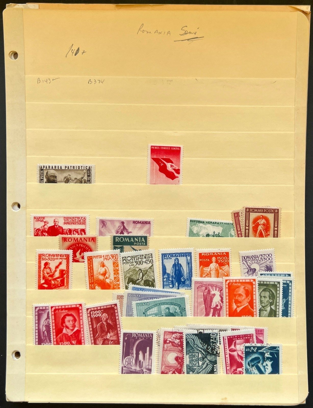 Romania Assorted Stamp Collection 34 Stock Pages Hundreds of Stamps Used ZAYIX