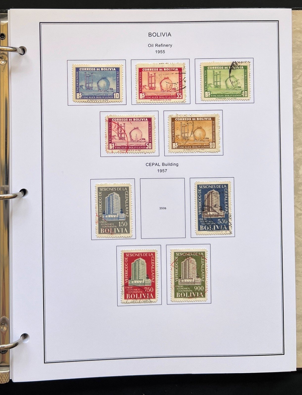 Bolivia Stamp Collection Album Steiner Pages Mint & Used 1867-1962 ZAYIX